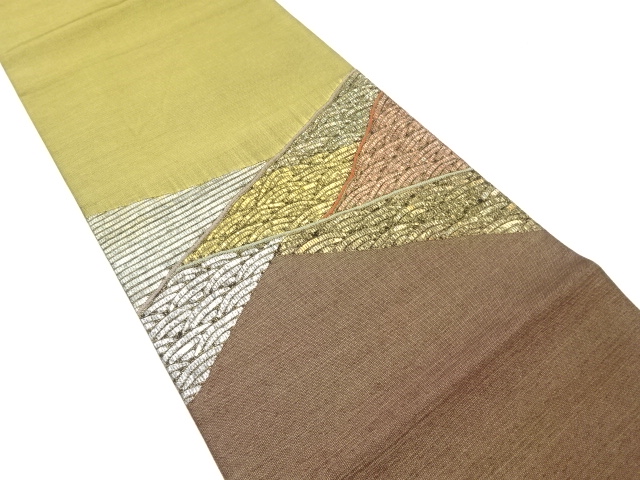 荒波模様織り出し　袋帯